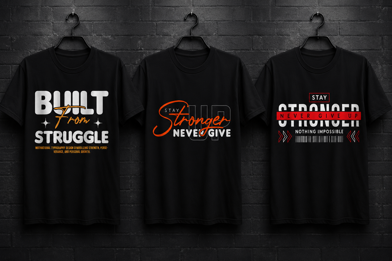 motivational typography t shirt design